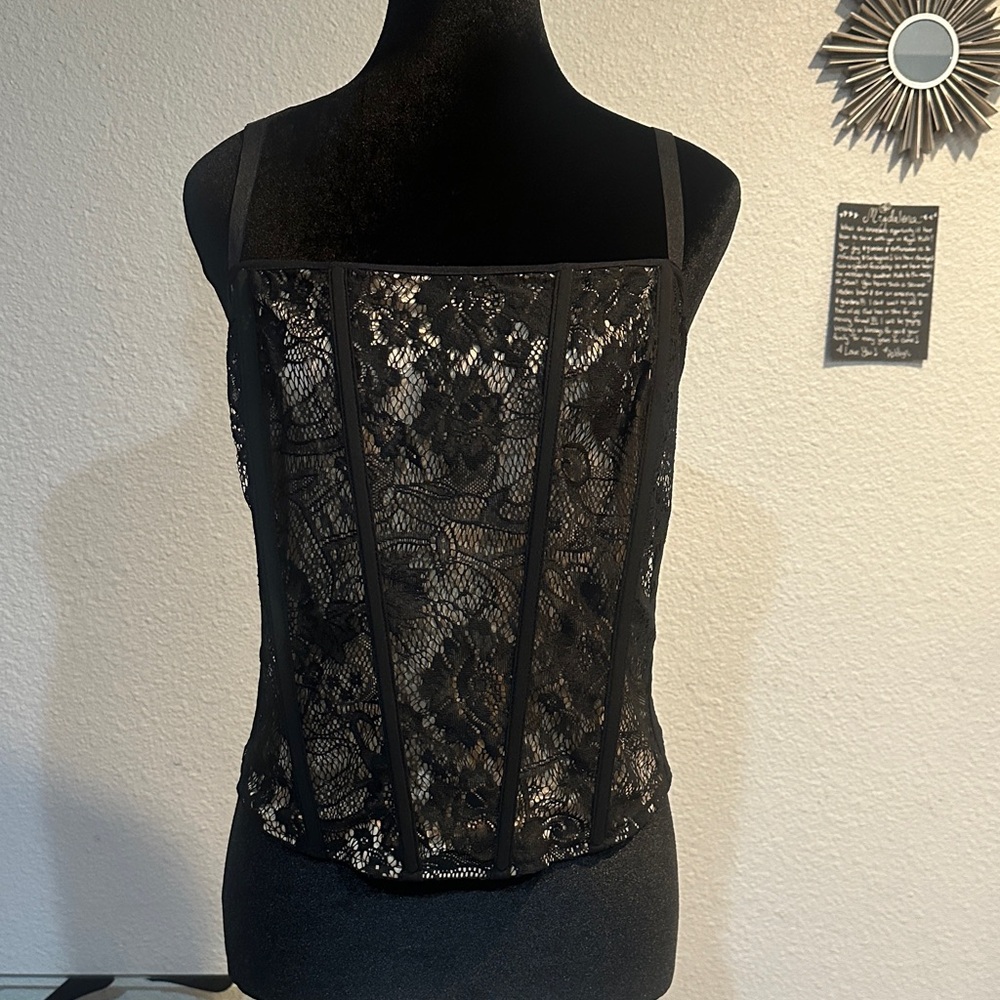 Torrid Black Lace Camisole Top